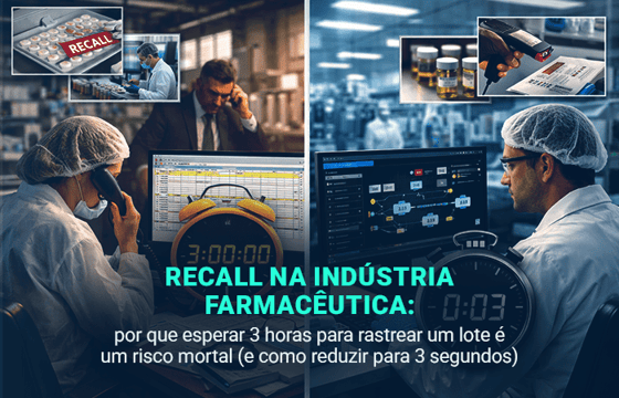Recall na Indústria Farmacêutica: por que esperar 3 horas para rastrear um lote é um risco mortal (e como reduzir para 3 segundos)